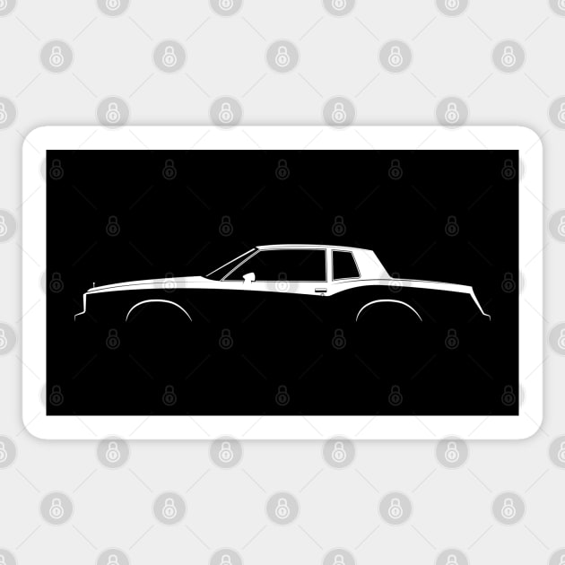 Chevrolet Monte Carlo Sport Coupe (1984) Silhouette Sticker by Car-Silhouettes